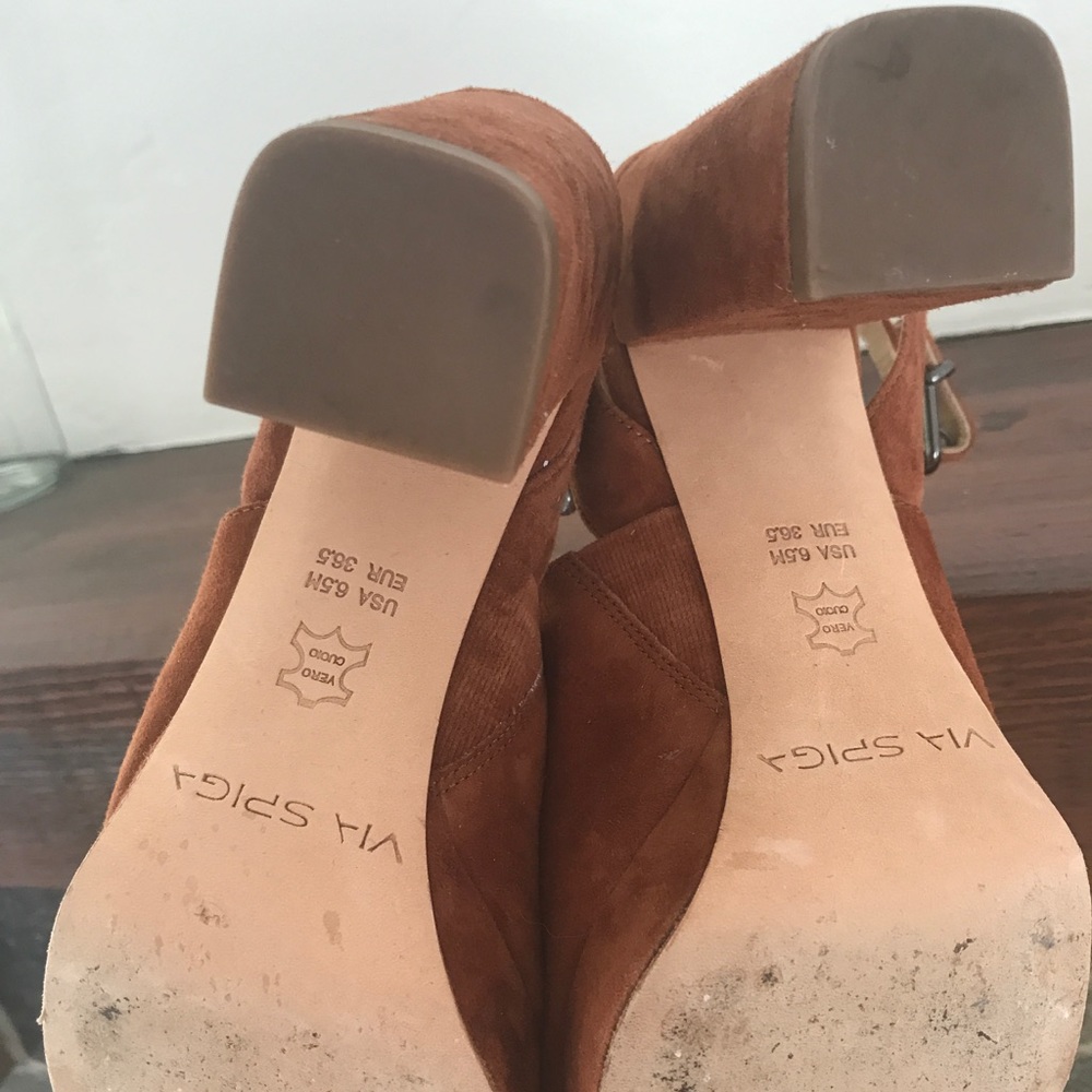 Suede Pump Sandals - image 3